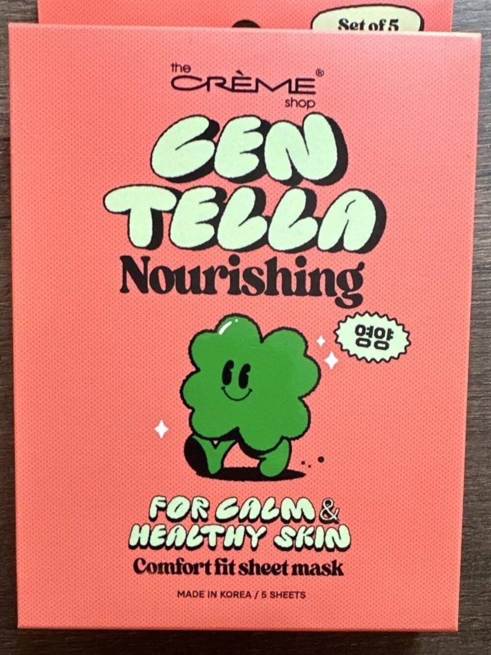 NWT 5 pack The Creme Shop Centella Nourishing Sheet Mask